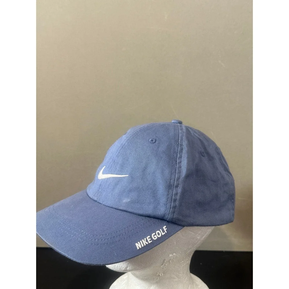Nike Golf‎ Blue Dad Hat Adjustable Swoosh Logo Baseball Cap Mens Womens